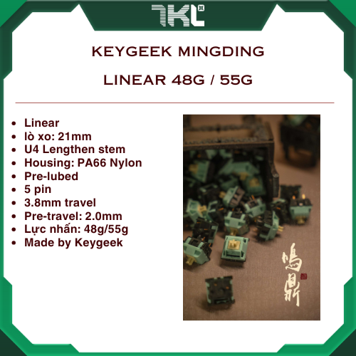 Keygeek Mingding Linear Switch by Moyu.studio
