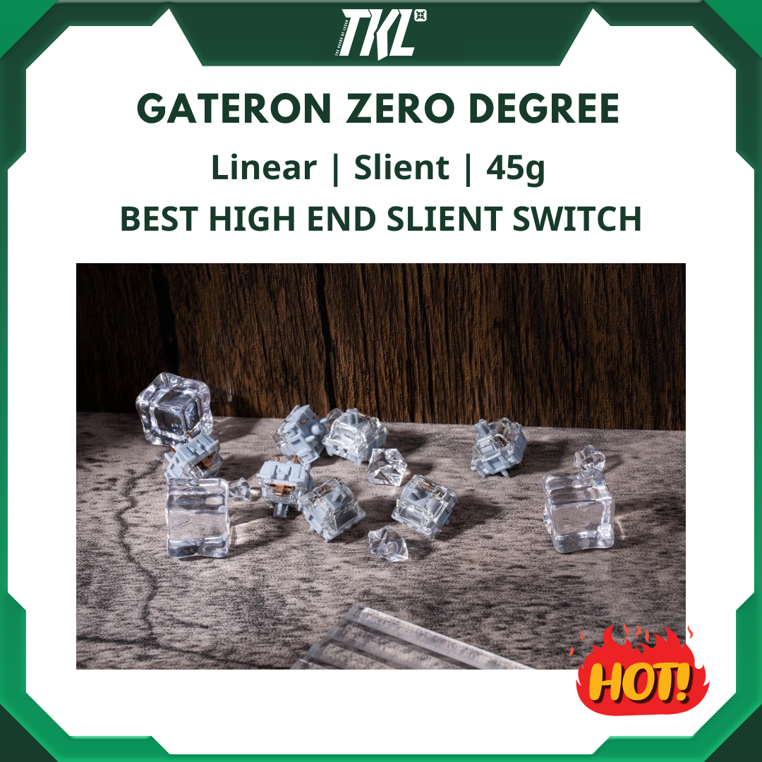 Switch Gateron Zero Degree | Gateron | Switch Silent | 45g | Công tắc bàn phím cơ
