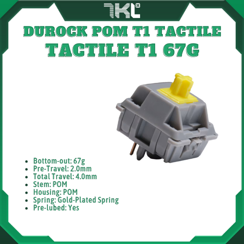 Switch Durock POM T1 Sunflower | Durock | Tactile 67g