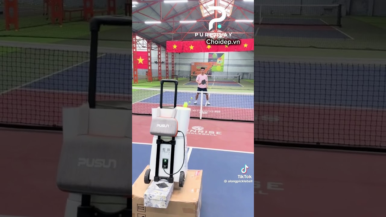 Buổi 3/30 Tập nâng trình từ 2.5 lên 3.0 cùng máy bắn bóng PUSUN PP SMART PRO
