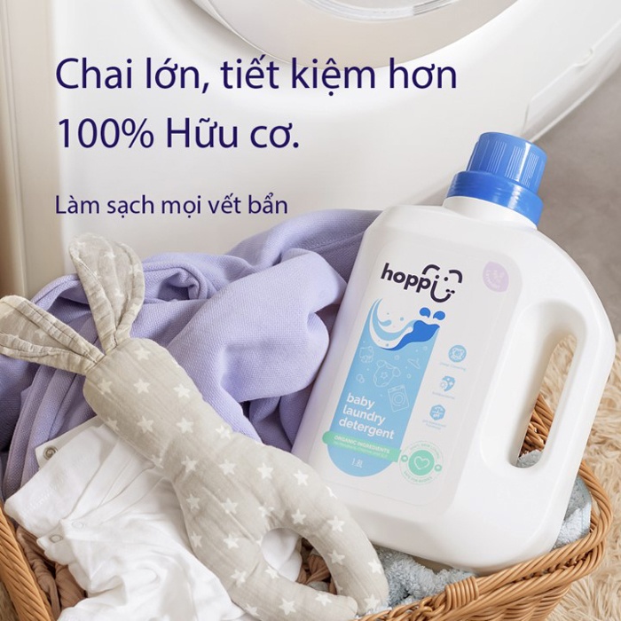 Nước giặt Organic Hoppi hương Lavender 1.8L