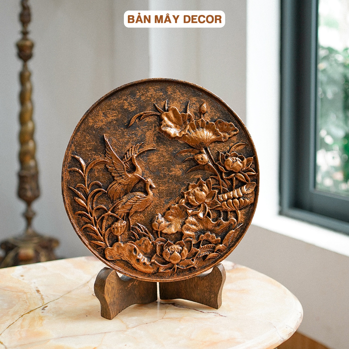 tranh-phong-thuy-bach-hac-lien-hoa