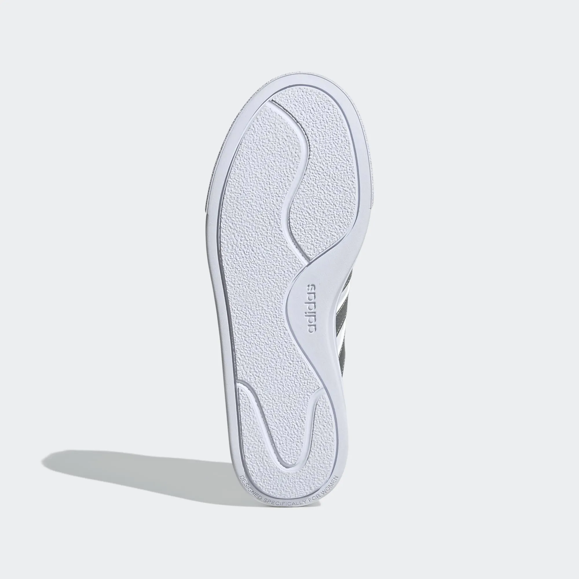 Giày thể thao Nữ Adidas court platform "silver metallic" gv8996 - hàng chính hãng