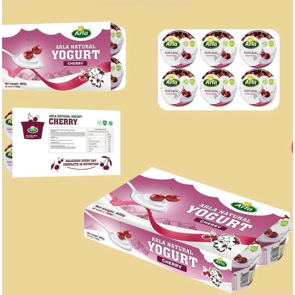 Sữa Chua Nguội ARLA Natural Đan Mạch - Mềm Mịn, Ít Đường, Tốt Cho Tiêu Hóa - Dành Cho Bé Từ 1 Tuổi