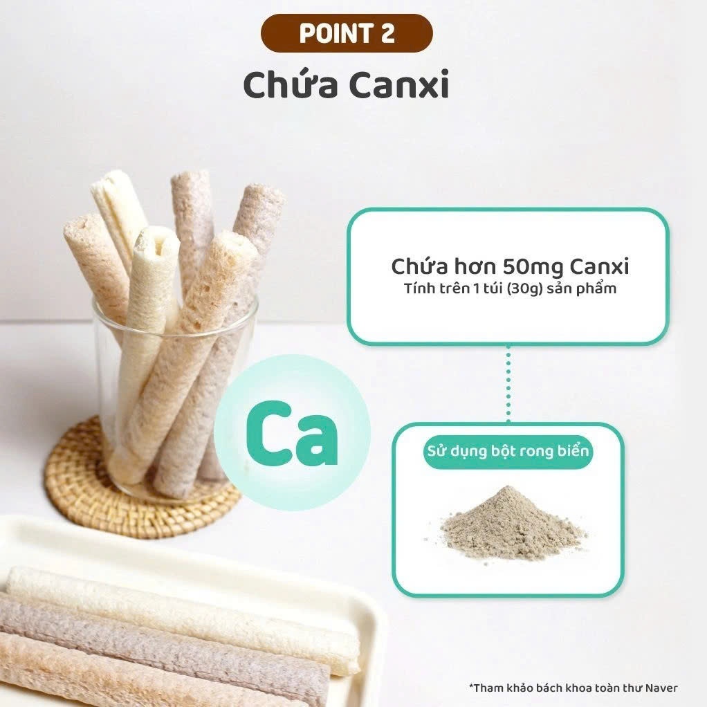 Bánh Ăn Dặm Gạo Lứt Hữu Cơ THANH DÀI MOM'S CHOICE Cho Bé Từ 6 Tháng Tuổi - Túi 30g