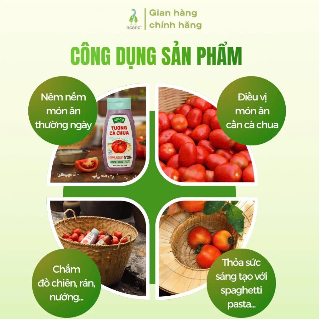 Tương Cà Chua SPICO Cô Đặc Tự Nhiên, Thuần Chay, Phù Hợp Cho Bé Ăn Dặm Và Gia Đình