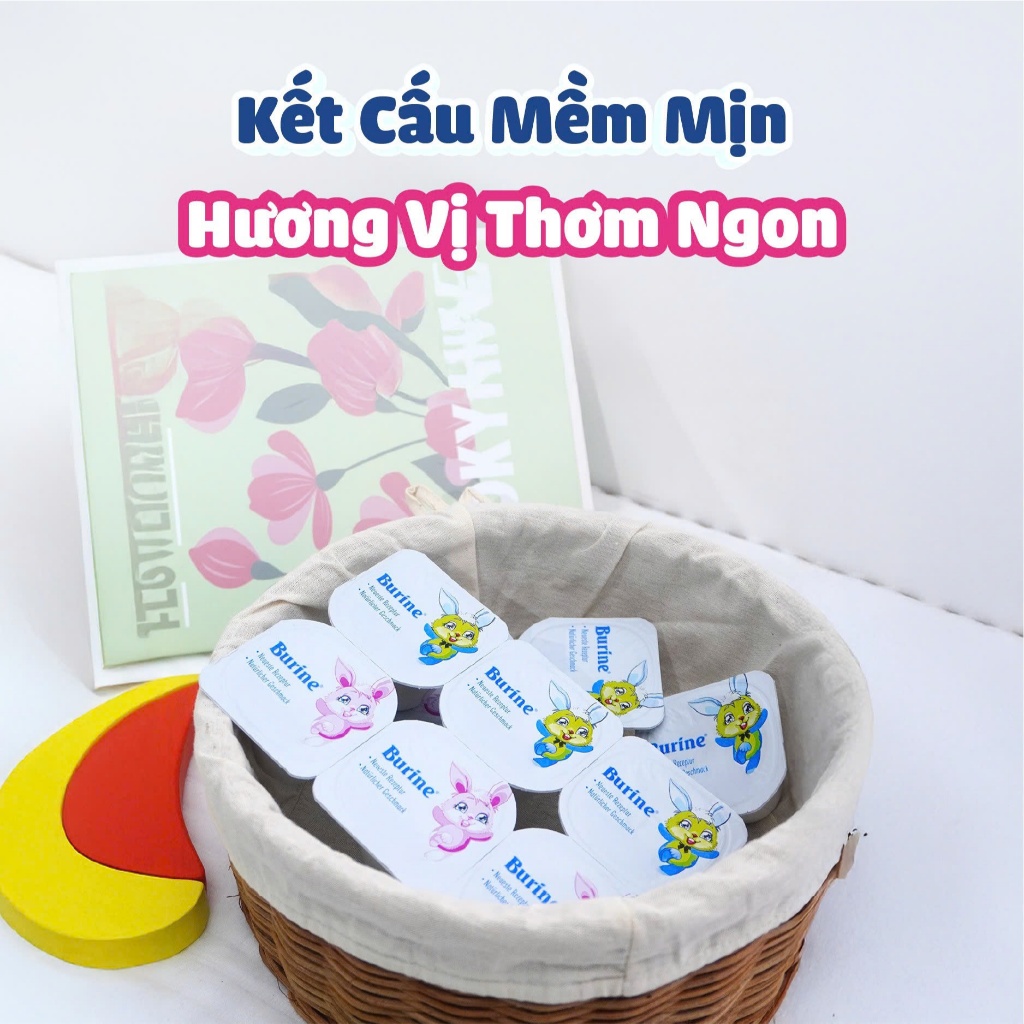 Pudding BURINE Cho Bé Ăn Dặm, Kết Cấu Mềm Mịn, Nguyên Kem - Cho Bé Từ 6 Tháng Tuổi