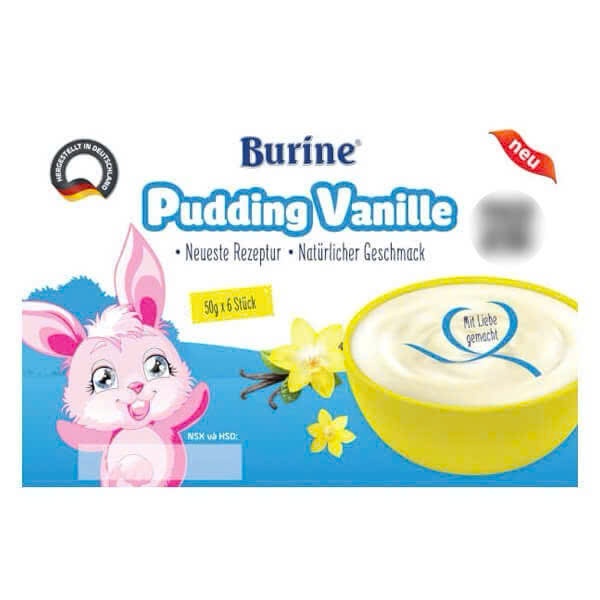 Pudding BURINE Cho Bé Ăn Dặm, Kết Cấu Mềm Mịn, Nguyên Kem - Cho Bé Từ 6 Tháng Tuổi