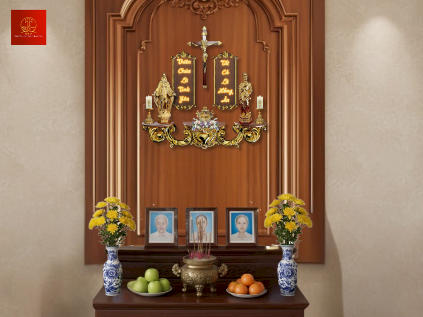 Cách đặt bàn thờ Chúa trong nhà đúng vị trí giúp đón Hồng Ân