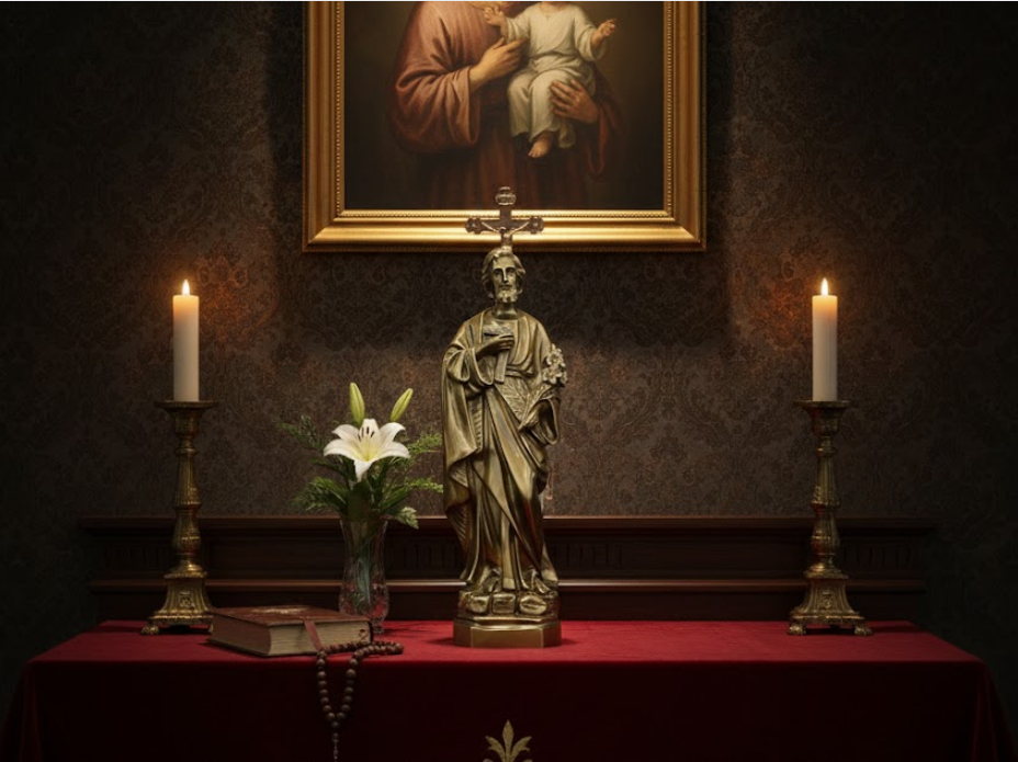 Tượng Thánh Giuse cao 30cm trang trọng, uy nghiêm