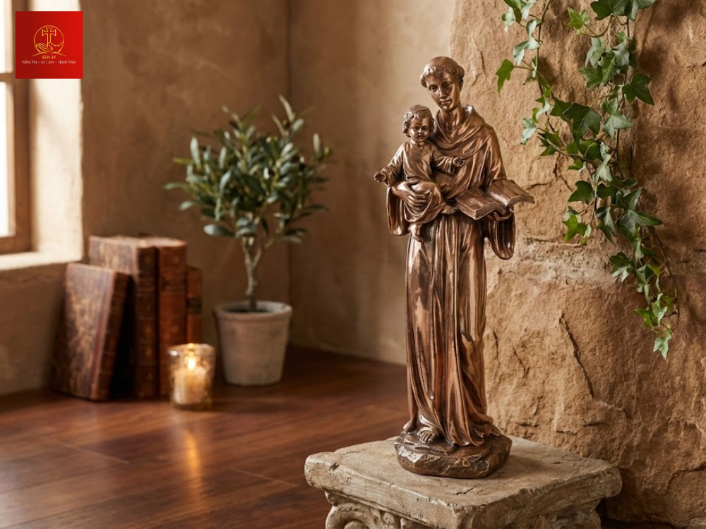 12+ mẫu tượng Thánh Anton chất liệu đồng cao cấp, giá xưởng