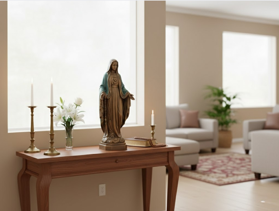 Kích thước bàn thờ cần phù hợp với diện tích phòng