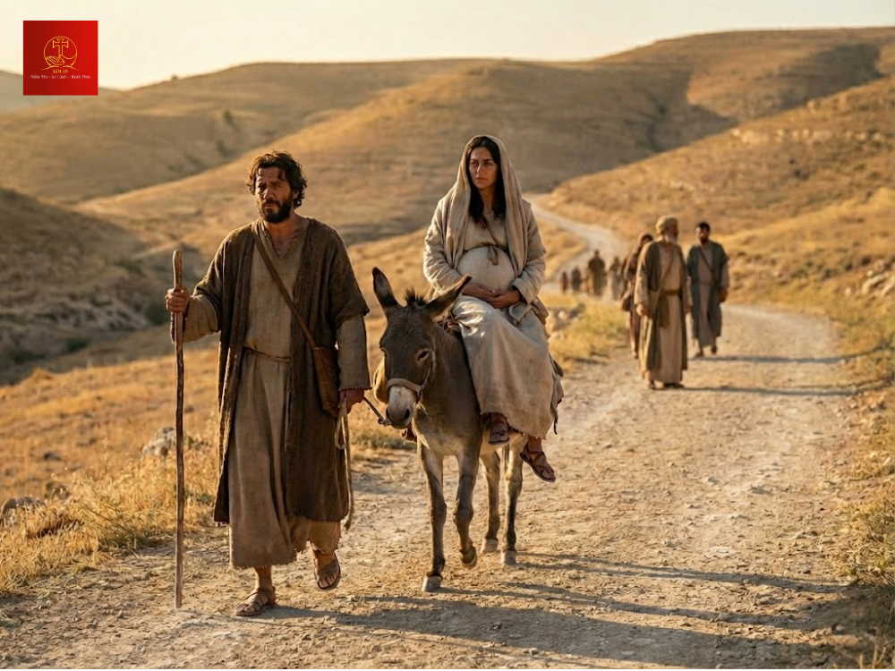 Thánh Giuse và Đức Mẹ phải vượt chặng đường dài để khai hộ khẩu