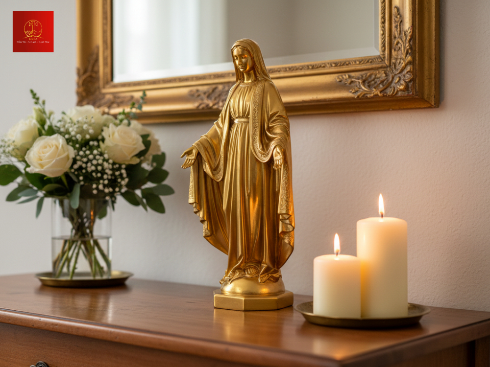12+ mẫu tượng Đức Mẹ Ban Ơn đẹp, ý nghĩa, phù hợp mọi không gian