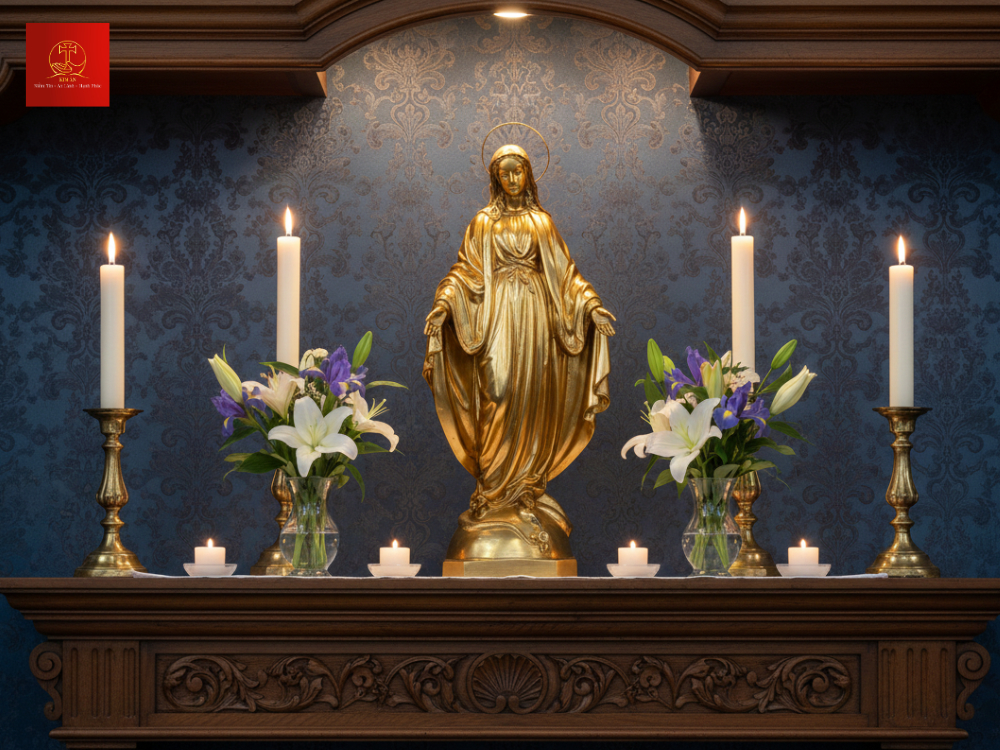 Thiết kế tượng chuẩn Phụng vụ với thần thái phúc hậu