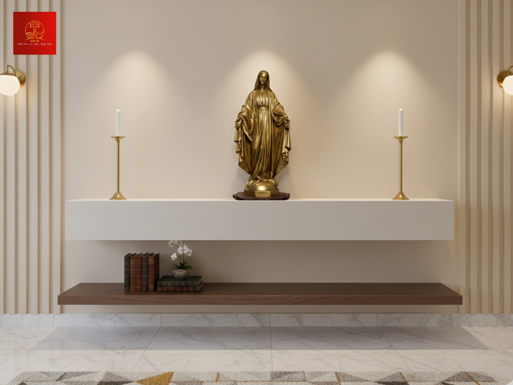 12+ mẫu tượng Đức Mẹ Ban Ơn đẹp, ý nghĩa, phù hợp mọi không gian