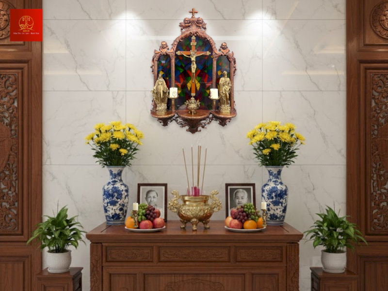 Cách đặt bàn thờ Chúa trong nhà đúng vị trí giúp đón Hồng Ân