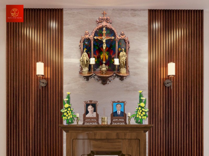 ​​Bàn thờ Filber BTF-089127 giúp bài trí đúng trật tự trang trọng.