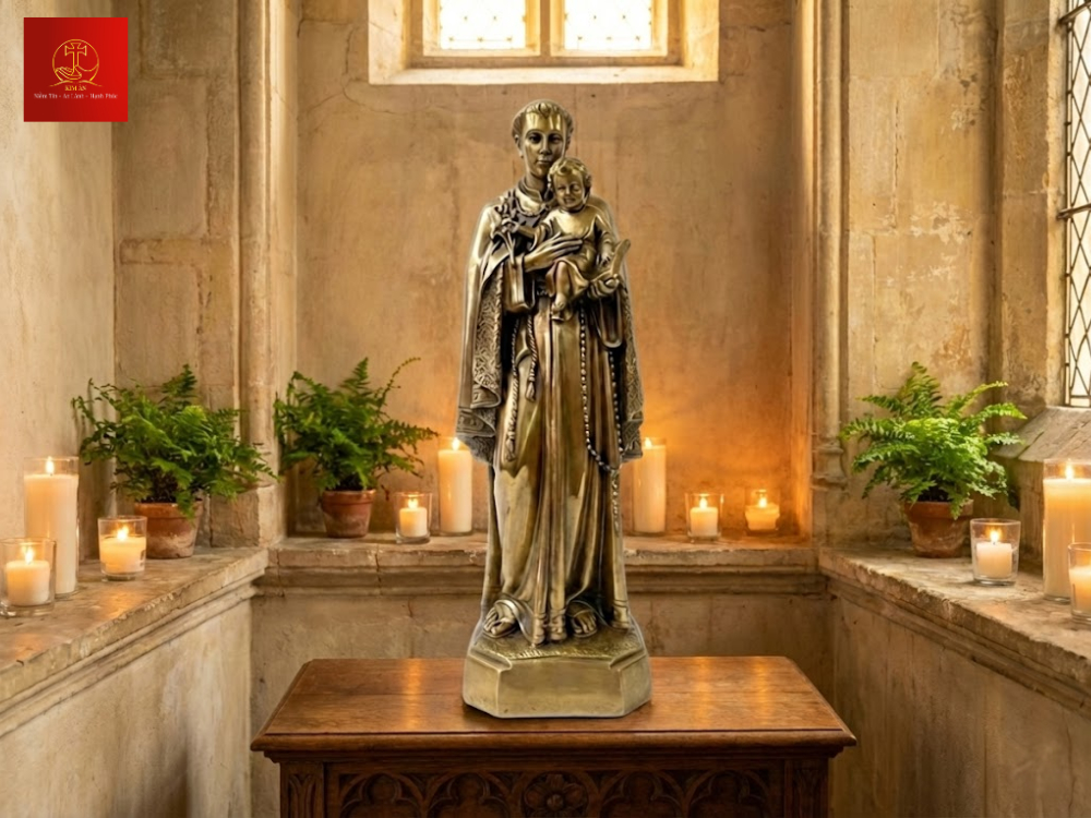 12+ mẫu tượng Thánh Anton chất liệu đồng cao cấp, giá xưởng