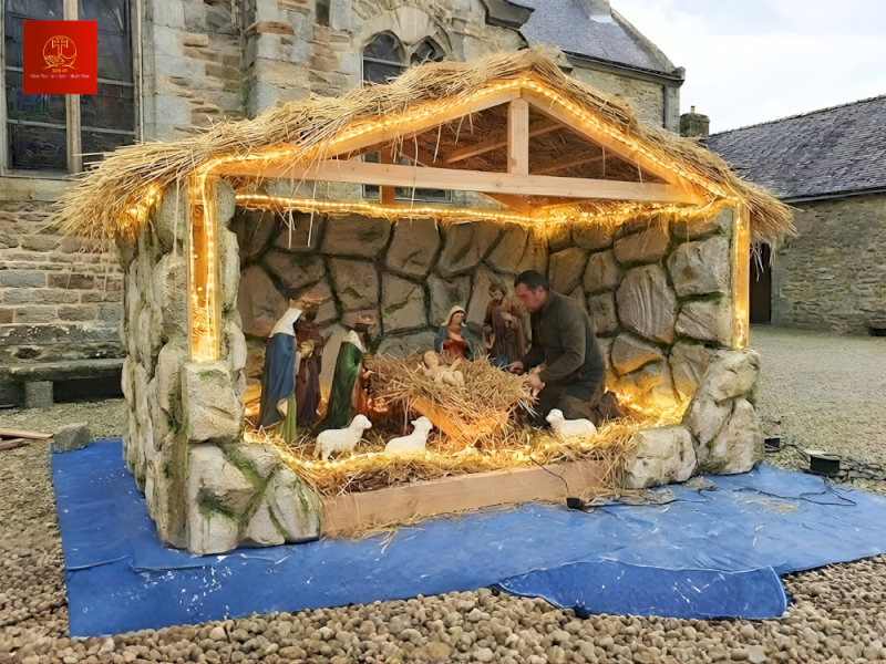 Sau khi hoàn thiện hãy bật thử đèn để kiểm tra vùng sáng – vùng tối