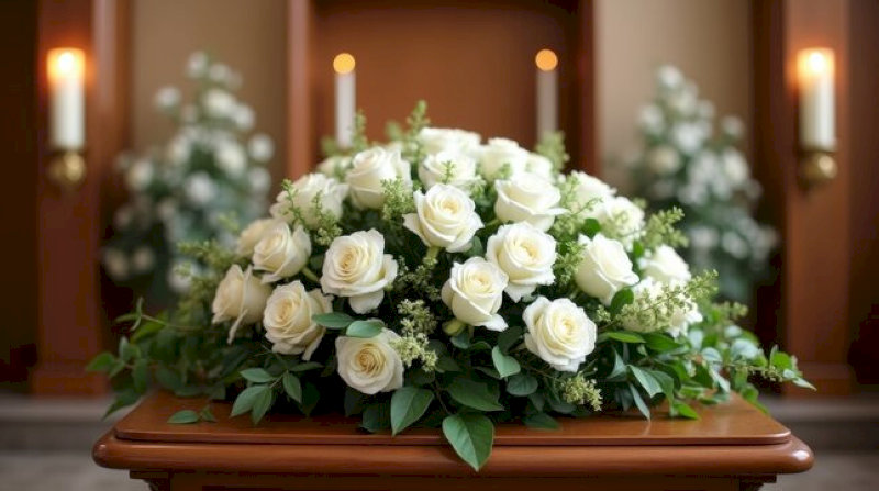 Kiểu cắm hoa này phù hợp với các bàn thờ tròn nhỏ