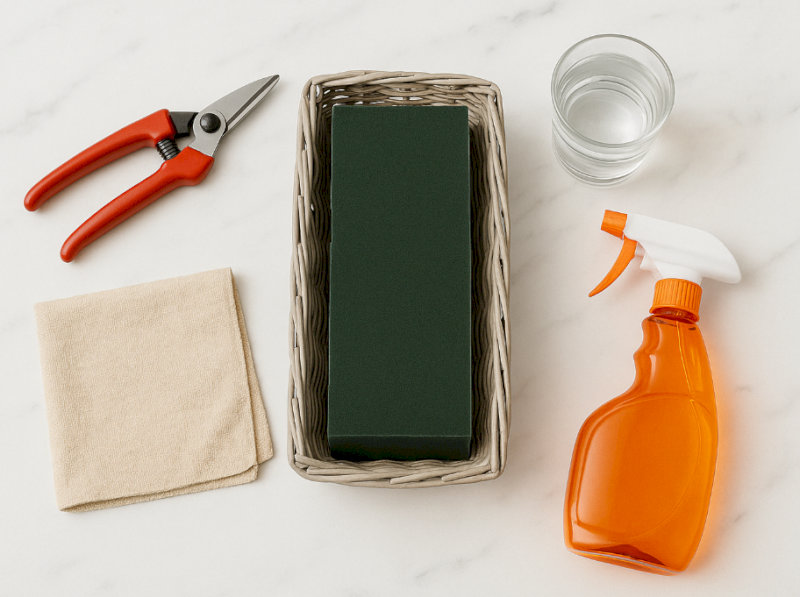 Các dụng cụ cơ bản cần chuẩn bị trước khi cắm hoa