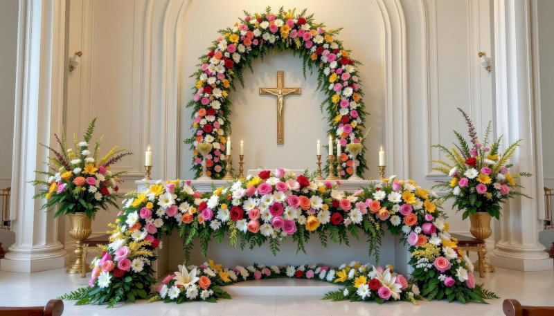 Lẵng hoa dáng vòm thường