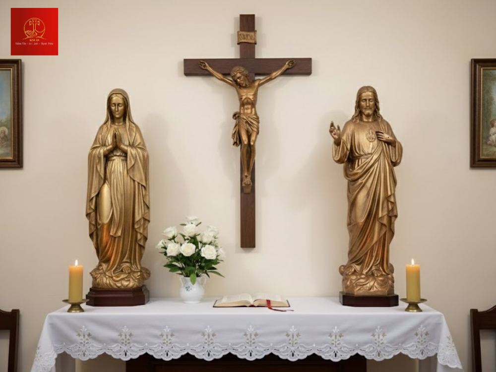 Kích thước 30cm nhỏ gọn phù hợp với bàn thờ tại các căn hộ chung cư.
