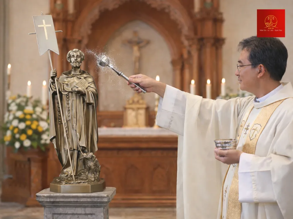 Nghi thức làm phép giúp chuyển hóa tác phẩm nghệ thuật thành phương tiện kết nối linh thiêng.