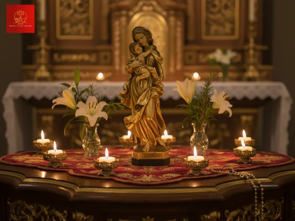 Sự che chở dịu dàng của Đức Maria dành cho Hài Nhi Giêsu