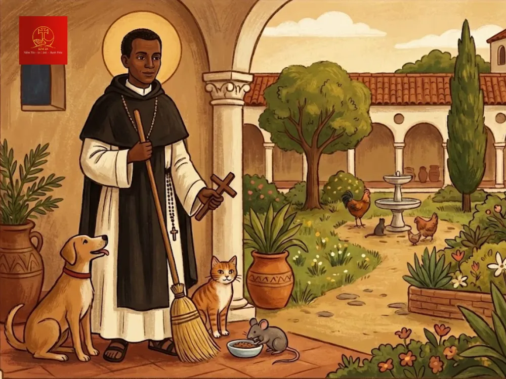 Thánh Martino de Porres là người sáng lập trạm cứu hộ động vật