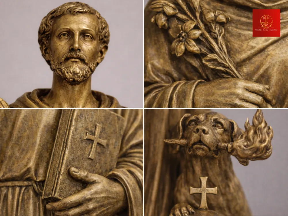 12+ mẫu tượng Thánh Đa Minh đẹp, tinh xảo, trang trọng cho không gian