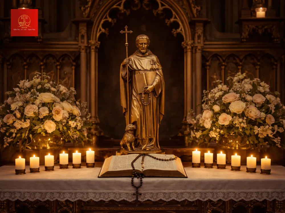 Tượng kích thước lớn toát lên thần thái nhân từ, phù hợp không gian rộng