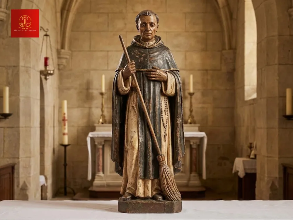 Tượng thánh Martino chất liệu composite