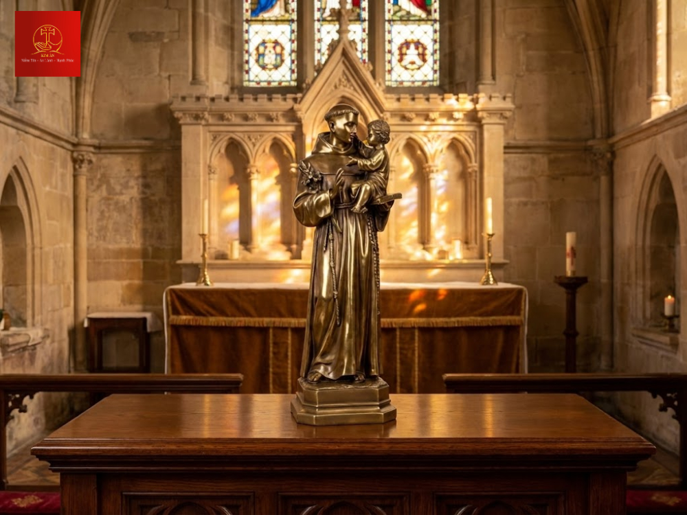 Vật phẩm Công giáo Kim Ân cung cấp đa dạng kích thước tượng Thánh Anton