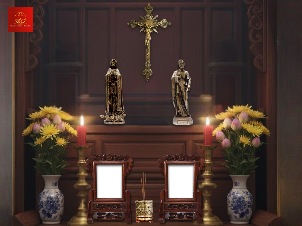 Tượng Đức Mẹ Fatima cao 35cm