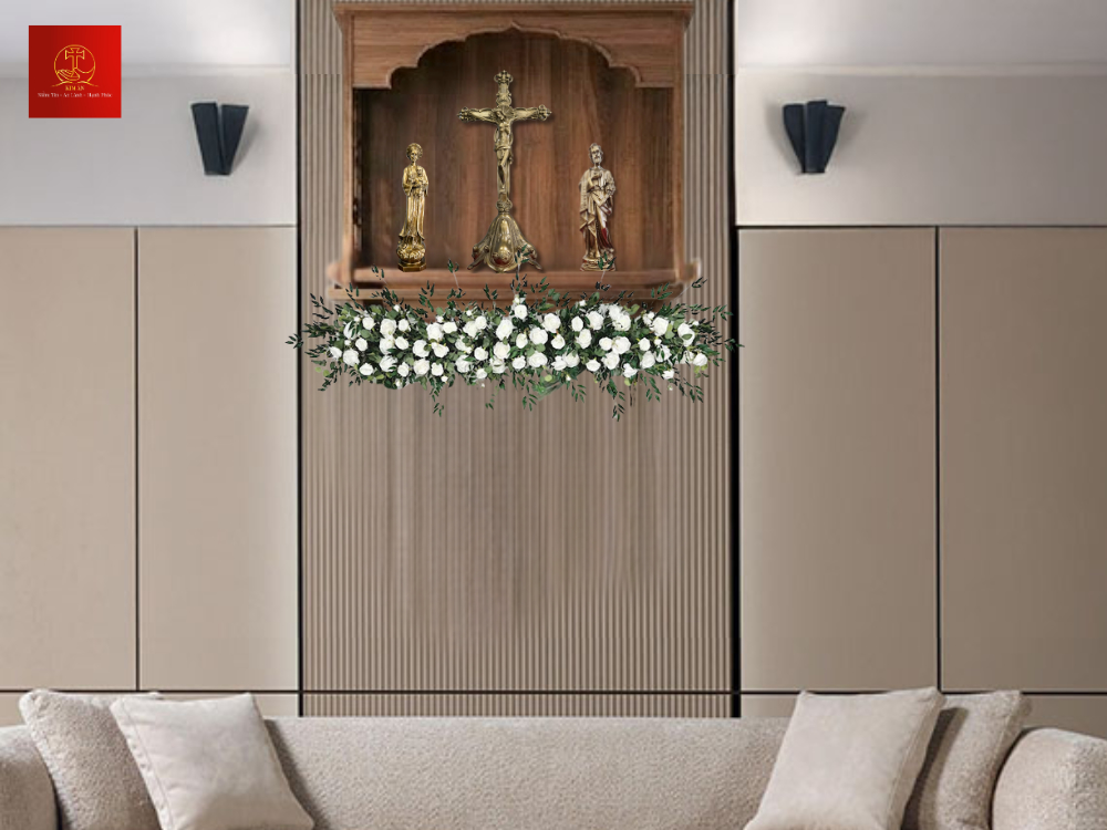 Tượng Mẹ La Vang cao 35cm