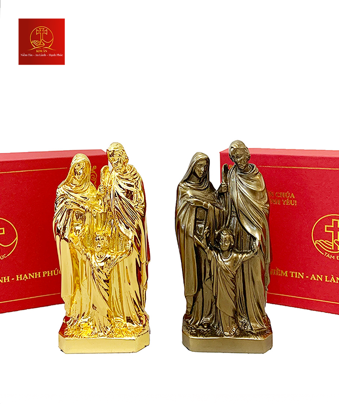 Tượng Thánh Gia 12cm - Màu Cổ Điển