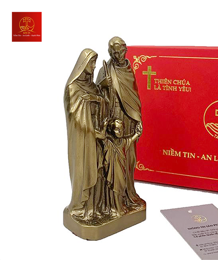Tượng Thánh Gia 12cm - Màu Cổ Điển