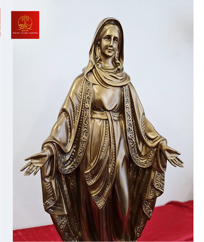 Tượng Đức Mẹ Maria Ban Ơn - Cao 40cm
