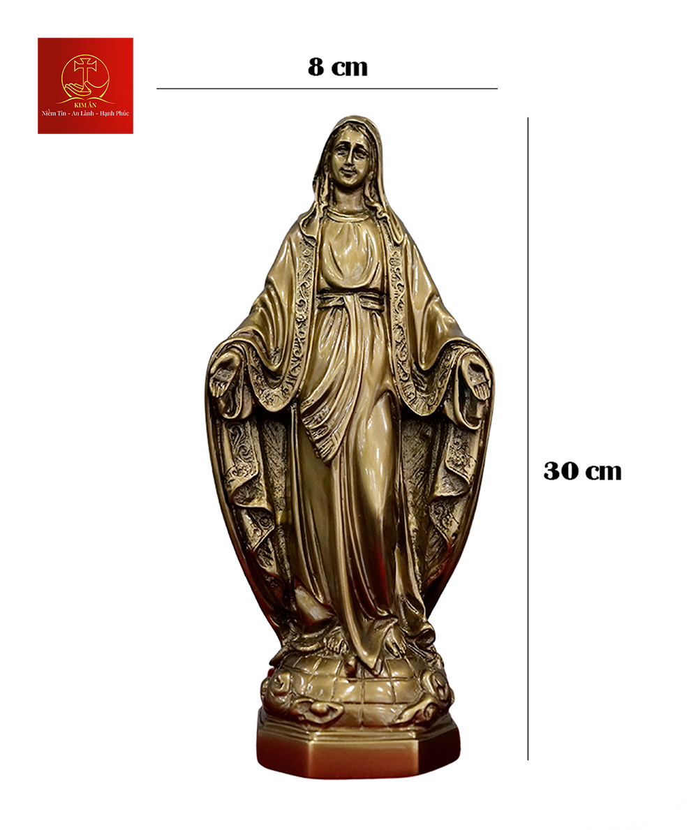 Tượng Đức Mẹ Maria Ban Ơn - Cao 30cm