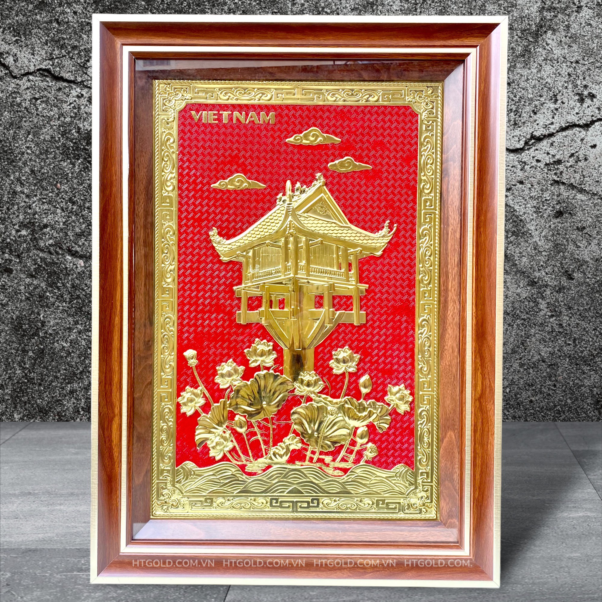 TRANH ĐỒNG CHÙA MỘT CỘT (50cm * 70cm)