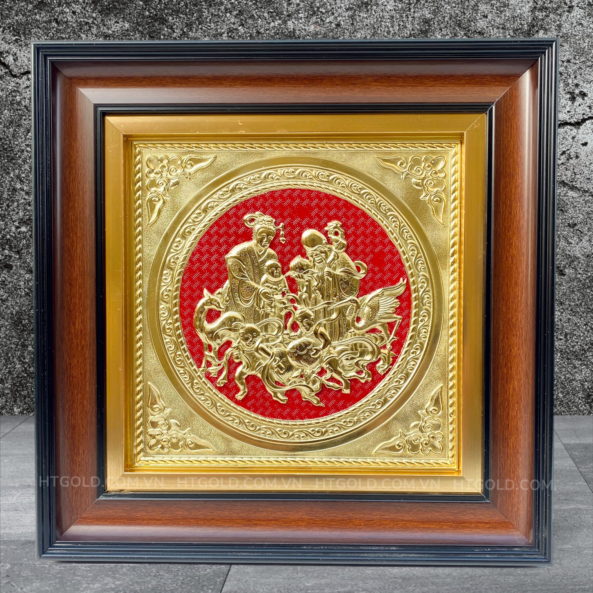 TRANH ĐỒNG MỪNG THỌ ÔNG BÀ <br> (Kích thước 42cm x 42cm)