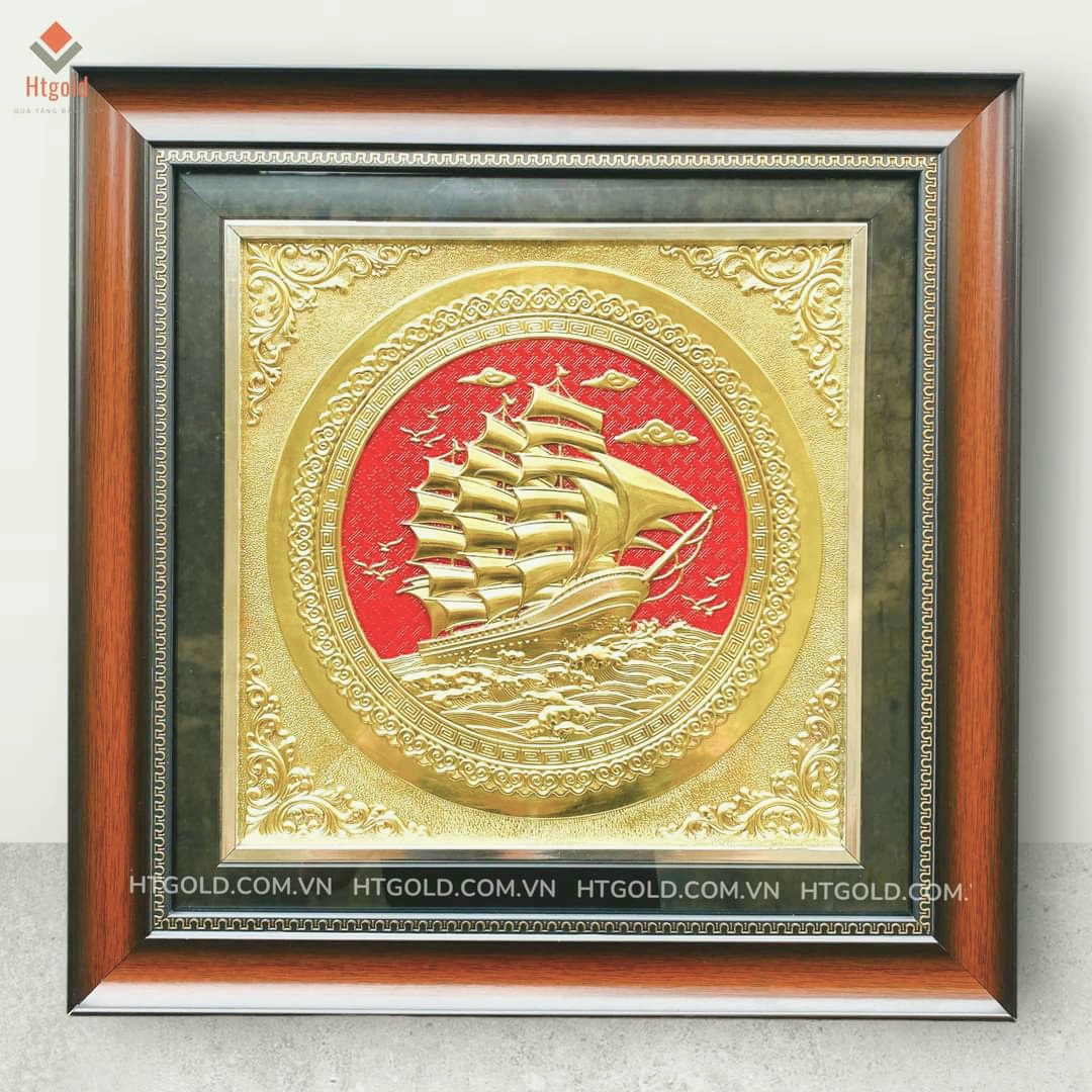 Tranh đồng thuận buồm xuôi gió (Kích thước 42cm x 42cm)