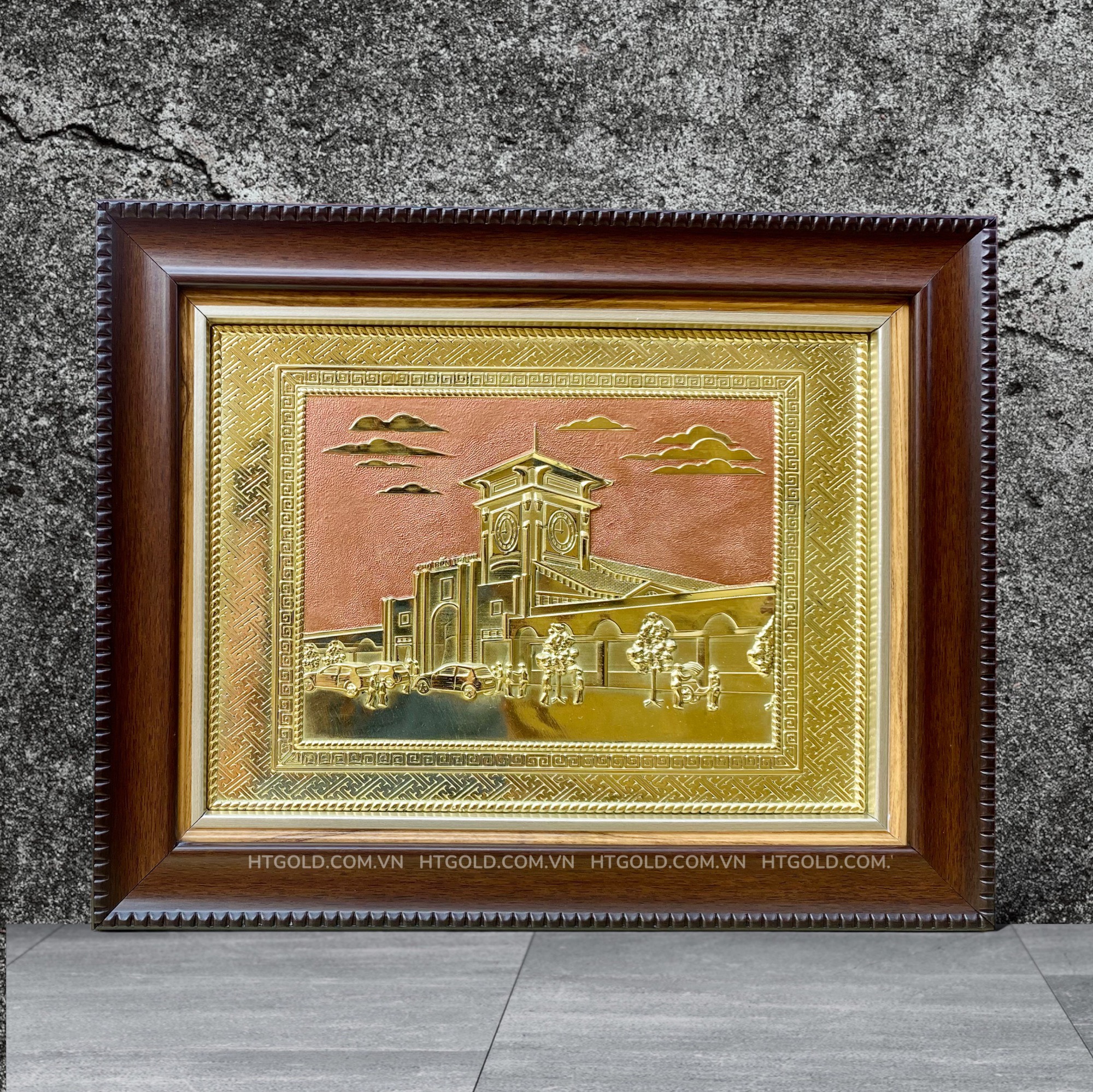 TRANH ĐỒNG CHỢ BẾN THÀNH <br> (Kích thước 28cm x 34cm)...