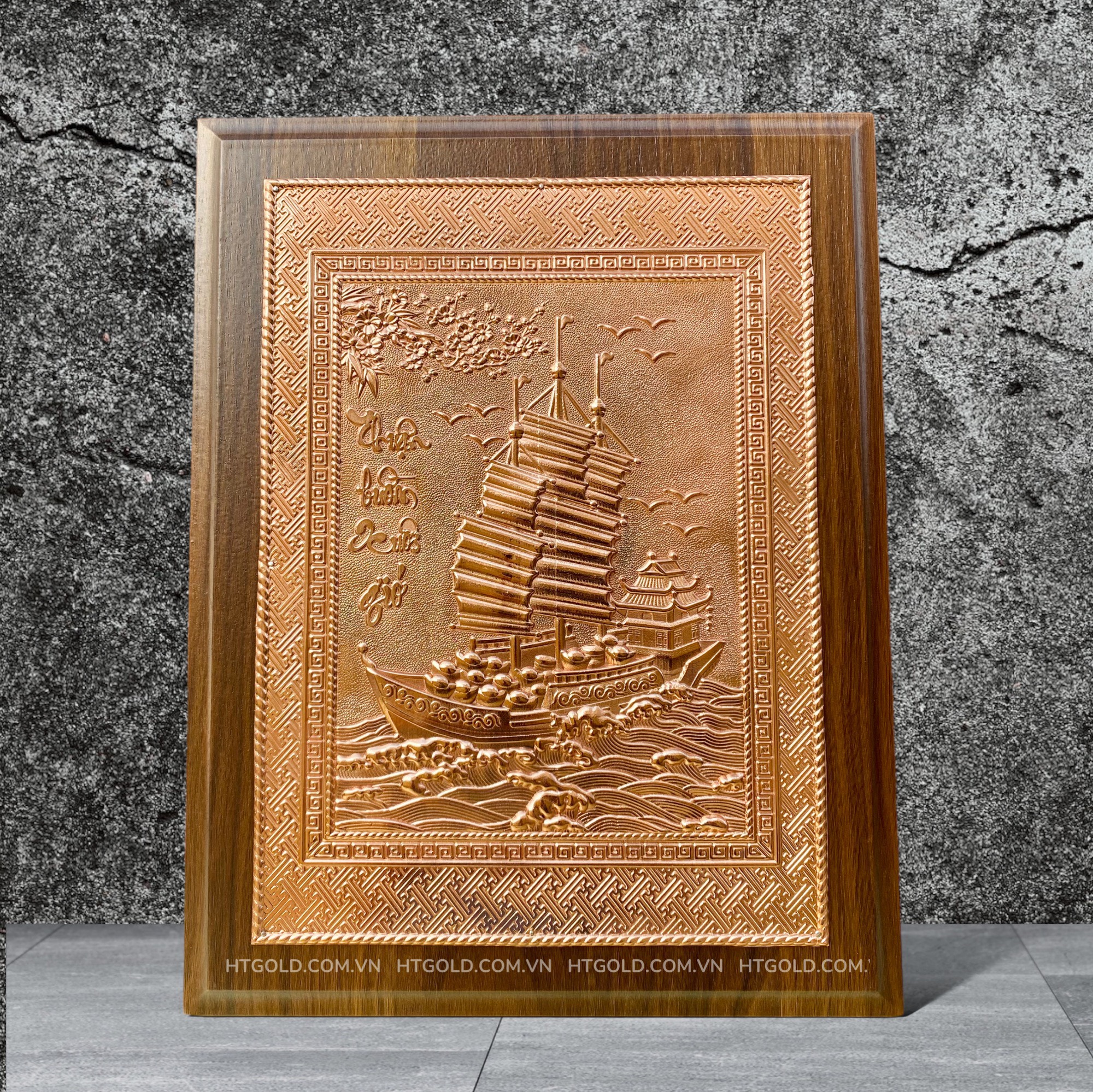 QUÀ TẶNG TRANH ĐỒNG THUẬN BUỒM XUÔI GIÓ (Kích thước 32cm x 24cm))