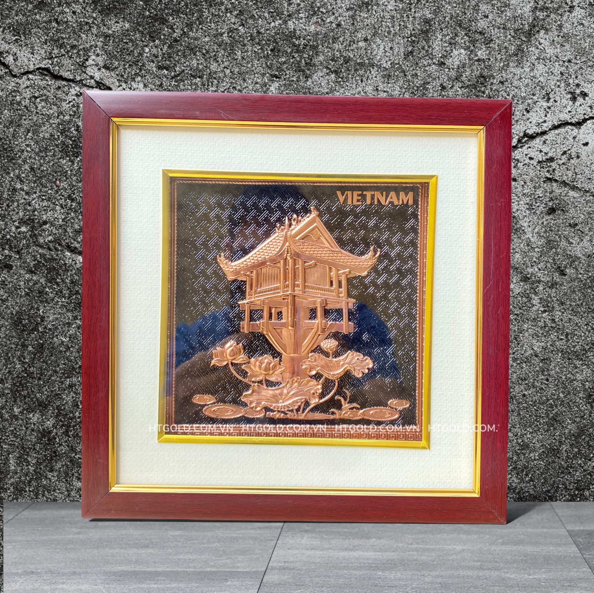TRANH ĐỒNG CHÙA MỘT CỘT <br> (Kích thước 26cm x 26cm)...