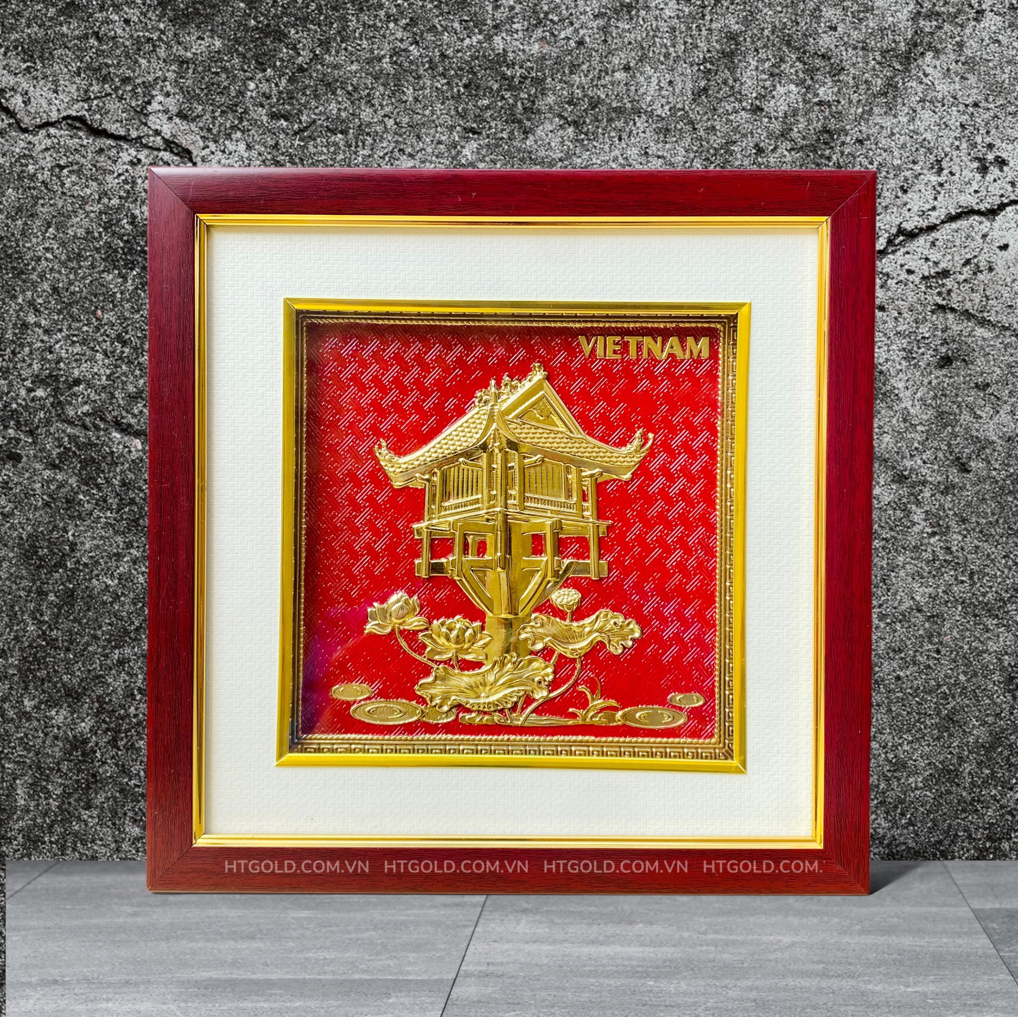 TRANH ĐỒNG CHÙA MỘT CỘT <br> (Kích thước 26cm x 26cm)...