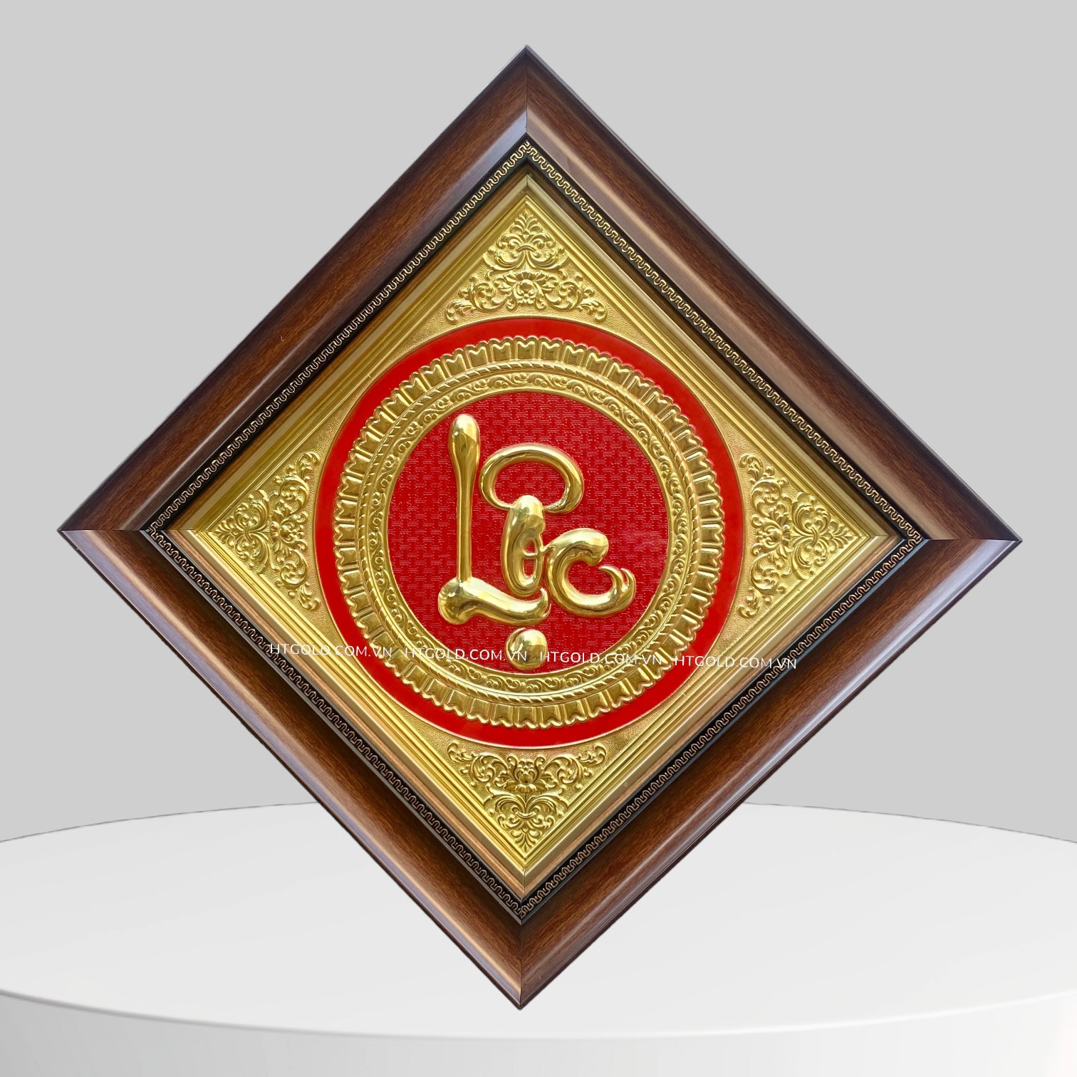 TRANH CHỮ LỘC BẰNG ĐỒNG (40cm x 40cm)