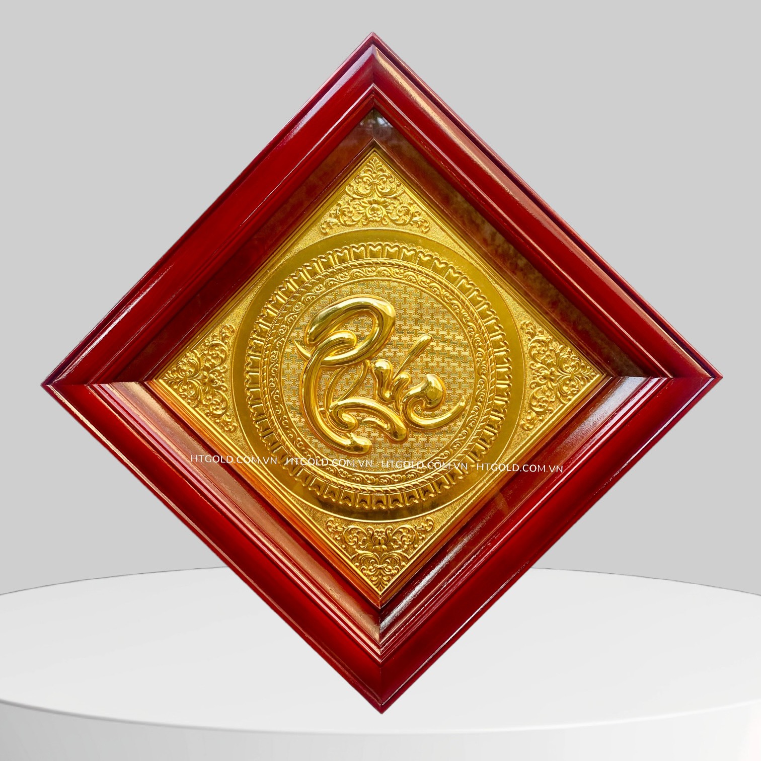 TRANH CHỮ PHÚC BẰNG ĐỒNG, MẠ VÀNG 24K (40cm x 40cm)